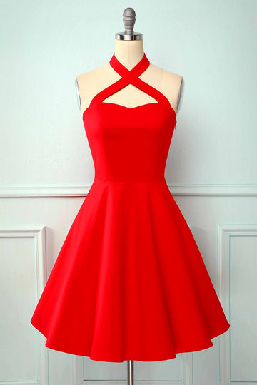 Cabresto Vermelho Vestido